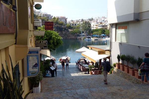 Kleine Gasse in Agios Nikolaos