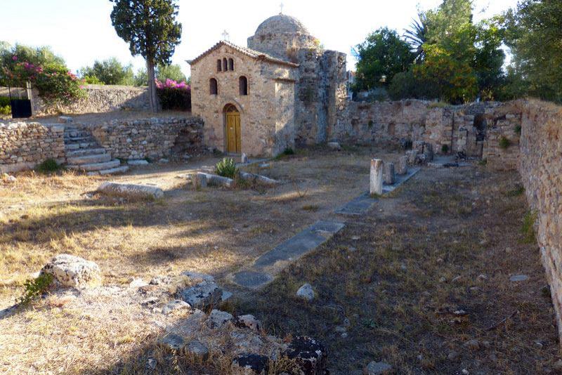 Byzantinische Kirche auf der Burg von Koroni