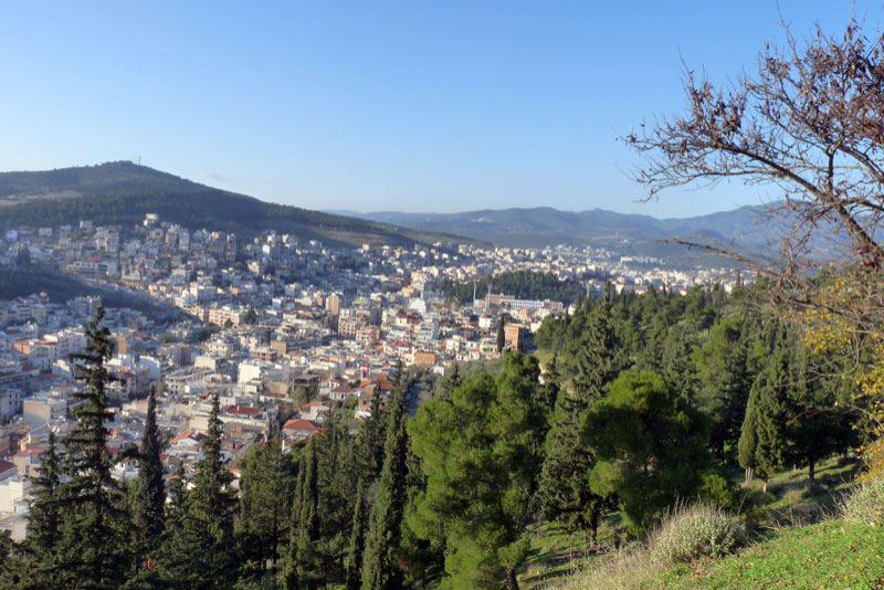 Blick auf die Stadt Lamia